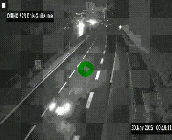 <h2>Webcam routière à hauteur de Bois-Guillaume en périphérie de Rouen. Vue orientée vers Rouen</h2>