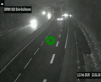 <h2>Webcam routière à hauteur de Bois-Guillaume en périphérie de Rouen. Vue orientée vers Rouen</h2>