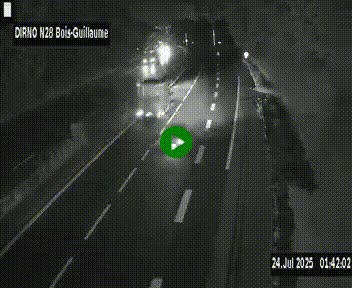 <h2>Webcam routière à hauteur de Bois-Guillaume en périphérie de Rouen. Vue orientée vers Rouen</h2>