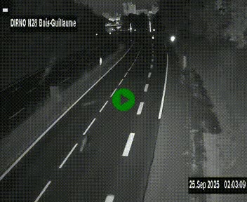 <h2>Webcam routière à hauteur de Bois-Guillaume en périphérie de Rouen. Vue orientée vers Rouen</h2>