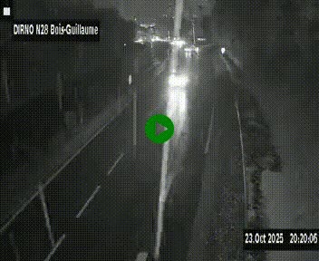 <h2>Webcam routière à hauteur de Bois-Guillaume en périphérie de Rouen. Vue orientée vers Rouen</h2>