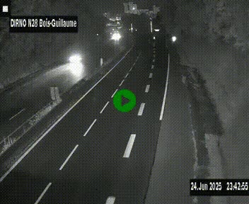 <h2>Webcam routière à hauteur de Bois-Guillaume en périphérie de Rouen. Vue orientée vers Rouen</h2>