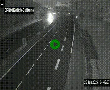 <h2>Webcam routière à hauteur de Bois-Guillaume en périphérie de Rouen. Vue orientée vers Rouen</h2>