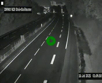 <h2>Webcam routière à hauteur de Bois-Guillaume en périphérie de Rouen. Vue orientée vers Rouen</h2>