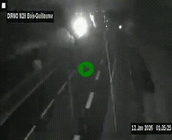 <h2>Webcam routière à hauteur de Bois-Guillaume en périphérie de Rouen. Vue orientée vers Rouen</h2>