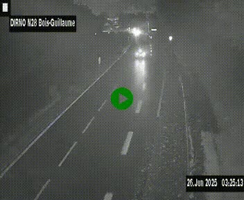 <h2>Webcam routière à hauteur de Bois-Guillaume en périphérie de Rouen. Vue orientée vers Rouen</h2>