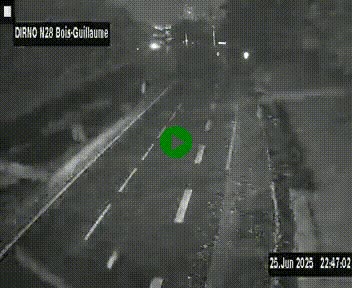 <h2>Webcam routière à hauteur de Bois-Guillaume en périphérie de Rouen. Vue orientée vers Rouen</h2>