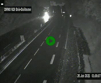 <h2>Webcam routière à hauteur de Bois-Guillaume en périphérie de Rouen. Vue orientée vers Rouen</h2>