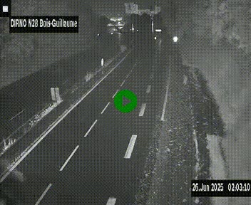 <h2>Webcam routière à hauteur de Bois-Guillaume en périphérie de Rouen. Vue orientée vers Rouen</h2>