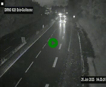 <h2>Webcam routière à hauteur de Bois-Guillaume en périphérie de Rouen. Vue orientée vers Rouen</h2>
