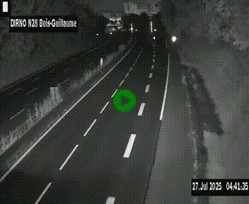 <h2>Webcam routière à hauteur de Bois-Guillaume en périphérie de Rouen. Vue orientée vers Rouen</h2>