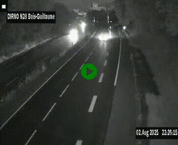 <h2>Webcam routière à hauteur de Bois-Guillaume en périphérie de Rouen. Vue orientée vers Rouen</h2>