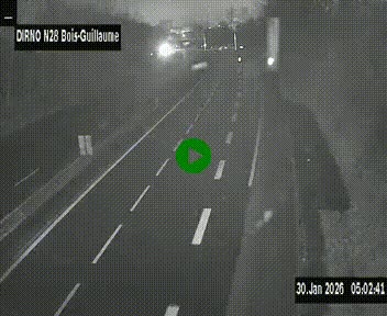 <h2>Webcam routière à hauteur de Bois-Guillaume en périphérie de Rouen. Vue orientée vers Rouen</h2>