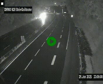 <h2>Webcam routière à hauteur de Bois-Guillaume en périphérie de Rouen. Vue orientée vers Rouen</h2>