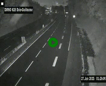 <h2>Webcam routière à hauteur de Bois-Guillaume en périphérie de Rouen. Vue orientée vers Rouen</h2>