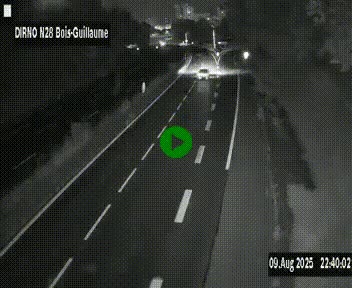 <h2>Webcam routière à hauteur de Bois-Guillaume en périphérie de Rouen. Vue orientée vers Rouen</h2>