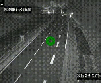 <h2>Webcam routière à hauteur de Bois-Guillaume en périphérie de Rouen. Vue orientée vers Rouen</h2>