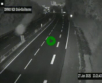 <h2>Webcam routière à hauteur de Bois-Guillaume en périphérie de Rouen. Vue orientée vers Rouen</h2>