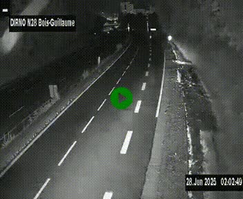 <h2>Webcam routière à hauteur de Bois-Guillaume en périphérie de Rouen. Vue orientée vers Rouen</h2>