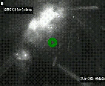 <h2>Webcam routière à hauteur de Bois-Guillaume en périphérie de Rouen. Vue orientée vers Rouen</h2>