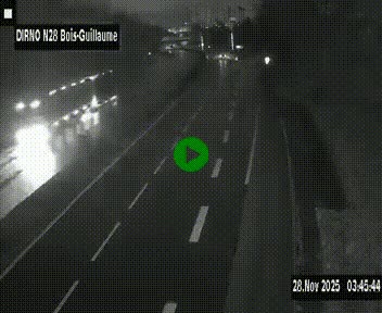 <h2>Webcam routière à hauteur de Bois-Guillaume en périphérie de Rouen. Vue orientée vers Rouen</h2>