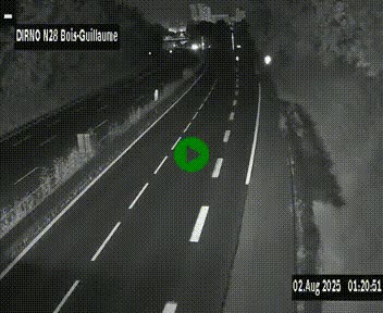 <h2>Webcam routière à hauteur de Bois-Guillaume en périphérie de Rouen. Vue orientée vers Rouen</h2>