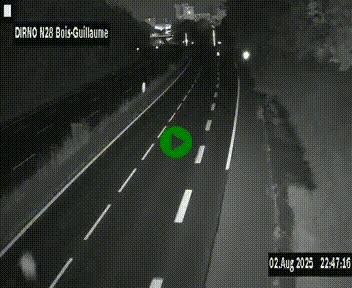<h2>Webcam routière à hauteur de Bois-Guillaume en périphérie de Rouen. Vue orientée vers Rouen</h2>
