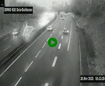 <h2>Webcam routière à hauteur de Bois-Guillaume en périphérie de Rouen. Vue orientée vers Rouen</h2>