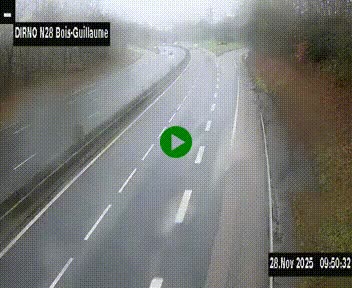 <h2>Webcam routière à hauteur de Bois-Guillaume en périphérie de Rouen. Vue orientée vers Rouen</h2>