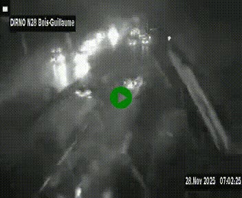 <h2>Webcam routière à hauteur de Bois-Guillaume en périphérie de Rouen. Vue orientée vers Rouen</h2>