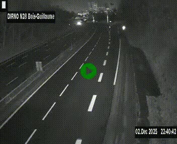 <h2>Webcam routière à hauteur de Bois-Guillaume en périphérie de Rouen. Vue orientée vers Rouen</h2>