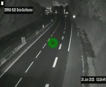 <h2>Webcam routière à hauteur de Bois-Guillaume en périphérie de Rouen. Vue orientée vers Rouen</h2>