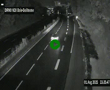 <h2>Webcam routière à hauteur de Bois-Guillaume en périphérie de Rouen. Vue orientée vers Rouen</h2>