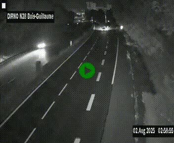 <h2>Webcam routière à hauteur de Bois-Guillaume en périphérie de Rouen. Vue orientée vers Rouen</h2>