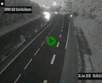 <h2>Webcam routière à hauteur de Bois-Guillaume en périphérie de Rouen. Vue orientée vers Rouen</h2>