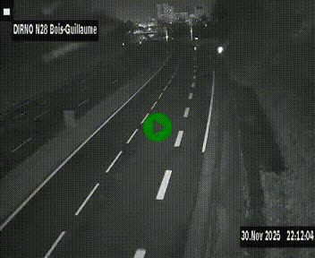 <h2>Webcam routière à hauteur de Bois-Guillaume en périphérie de Rouen. Vue orientée vers Rouen</h2>