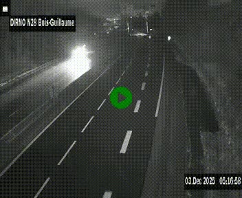 <h2>Webcam routière à hauteur de Bois-Guillaume en périphérie de Rouen. Vue orientée vers Rouen</h2>