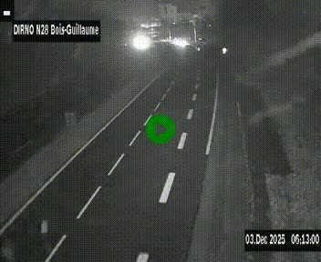 <h2>Webcam routière à hauteur de Bois-Guillaume en périphérie de Rouen. Vue orientée vers Rouen</h2>