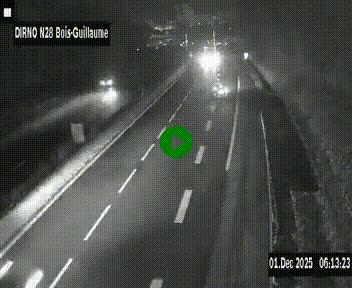 <h2>Webcam routière à hauteur de Bois-Guillaume en périphérie de Rouen. Vue orientée vers Rouen</h2>