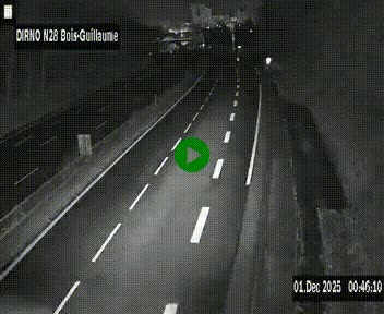 <h2>Webcam routière à hauteur de Bois-Guillaume en périphérie de Rouen. Vue orientée vers Rouen</h2>