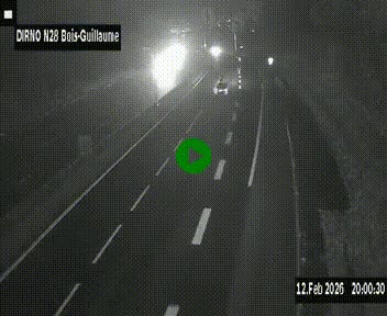 <h2>Webcam routière à hauteur de Bois-Guillaume en périphérie de Rouen. Vue orientée vers Rouen</h2>