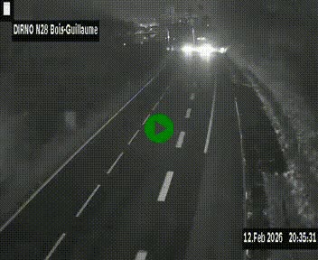 <h2>Webcam routière à hauteur de Bois-Guillaume en périphérie de Rouen. Vue orientée vers Rouen</h2>