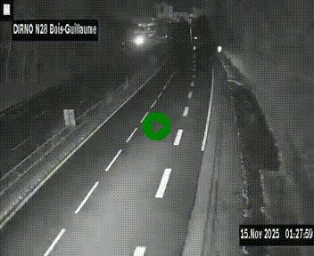 <h2>Webcam routière à hauteur de Bois-Guillaume en périphérie de Rouen. Vue orientée vers Rouen</h2>