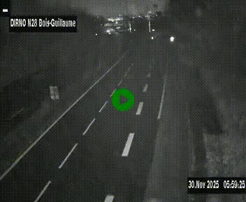 <h2>Webcam routière à hauteur de Bois-Guillaume en périphérie de Rouen. Vue orientée vers Rouen</h2>