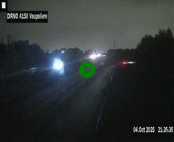 <h2>Webcam autoroute A150 à hauteur de La Vaupalière en périphérie de Rouen. Vue orientée vers Rouen</h2>