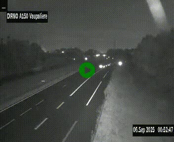 <h2>Webcam autoroute A150 à hauteur de La Vaupalière en périphérie de Rouen. Vue orientée vers Rouen</h2>