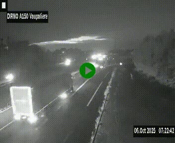 <h2>Webcam autoroute A150 à hauteur de La Vaupalière en périphérie de Rouen. Vue orientée vers Rouen</h2>