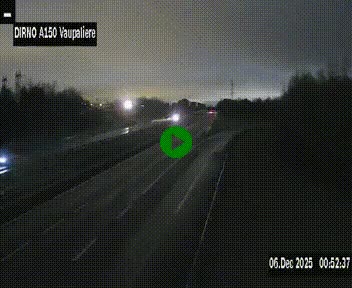 <h2>Webcam autoroute A150 à hauteur de La Vaupalière en périphérie de Rouen. Vue orientée vers Rouen</h2>