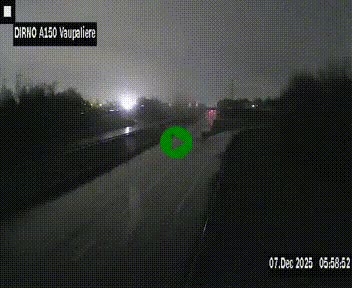 <h2>Webcam autoroute A150 à hauteur de La Vaupalière en périphérie de Rouen. Vue orientée vers Rouen</h2>