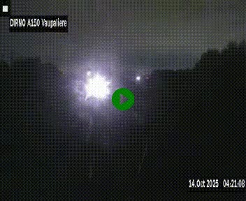 <h2>Webcam autoroute A150 à hauteur de La Vaupalière en périphérie de Rouen. Vue orientée vers Rouen</h2>